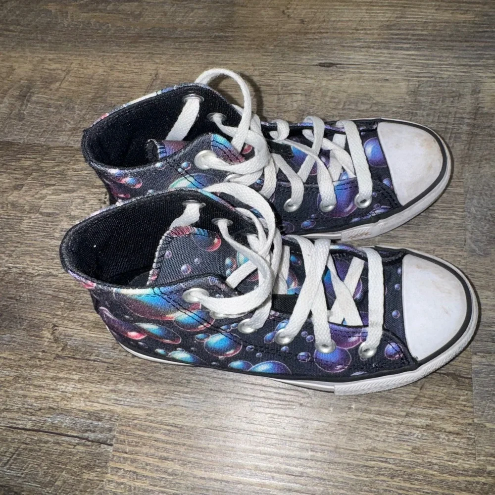 Converse Chuck Taylor All Star Bubble Print High Top Kids Youth 13 Black Multi